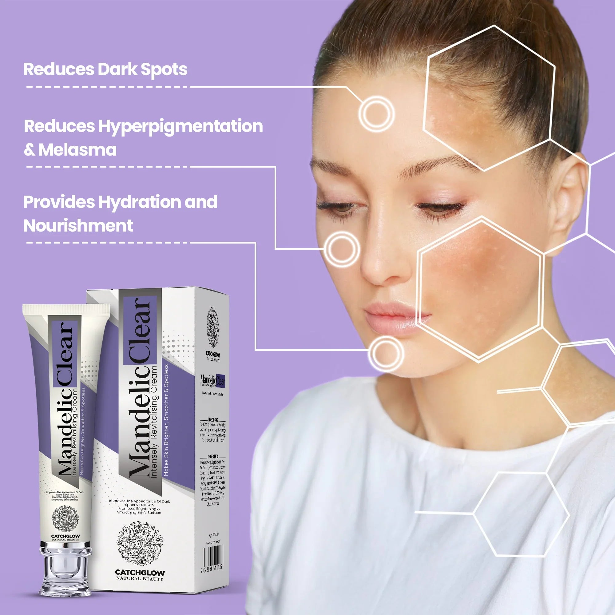 Mandelic Clear Brightening Cream For Anti-Aging & Brightens Skin