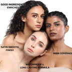Flicka The Base Story Foundation - High Coverage, Skincare-Infused & Waterproof