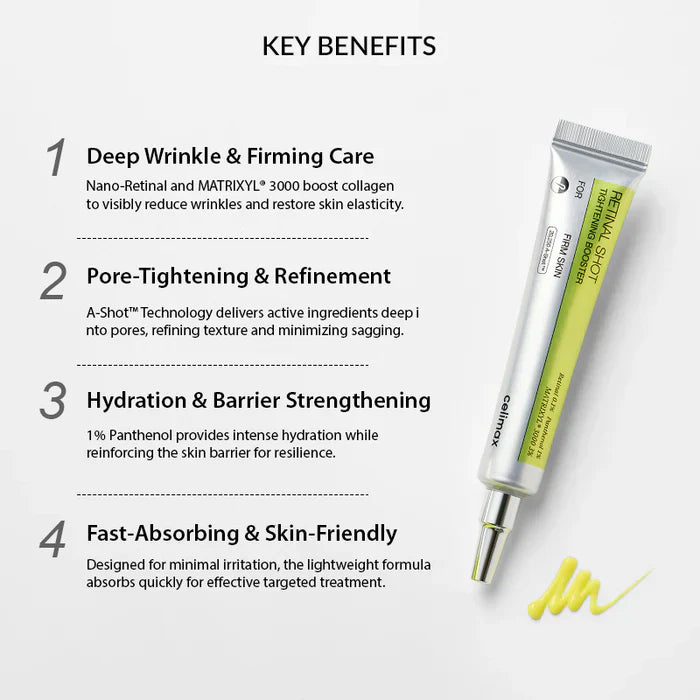 Celimax Retinol Skin Tightening Booster Cream   (Tighten, Tone up & Instant brighten Skin - Guaranteed results)