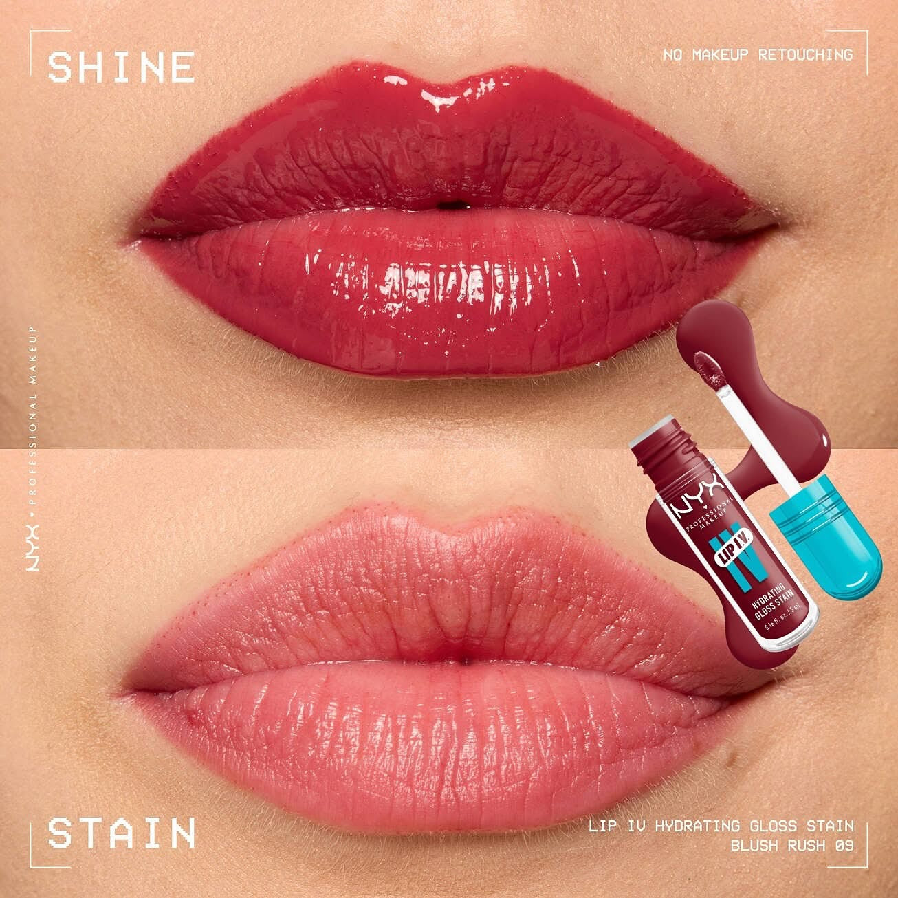 NYX Hydrating Lip Gloss Stain (Hydration + 24H Long-lasting Stain)